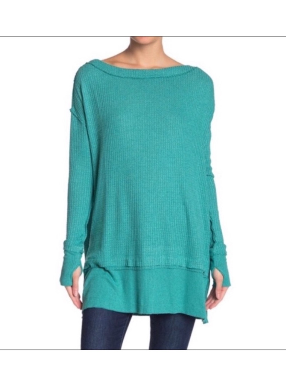 We The Free XS Oversized thermal, fall staple, athleisure, Boho, yoga, brunch